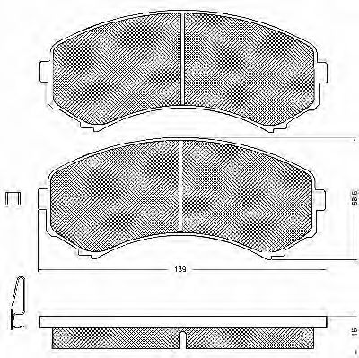 BSF 10749 Тормозные колодки для MAZDA BONGO FREDA (Мазда Бонго фрэда) BSF 10749 Тормозные колодки для MAZDA BONGO FREDA (Мазда Бонго фрэда)