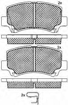 BSF 10759 Тормозные колодки для CHERY FACE (Чери Фаcэ) BSF 10759 Тормозные колодки для CHERY FACE (Чери Фаcэ)