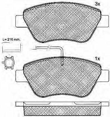 BSF 10800 Тормозные колодки для FIAT 500 (Фиат 500) BSF 10800 Тормозные колодки для FIAT 500 (Фиат 500)