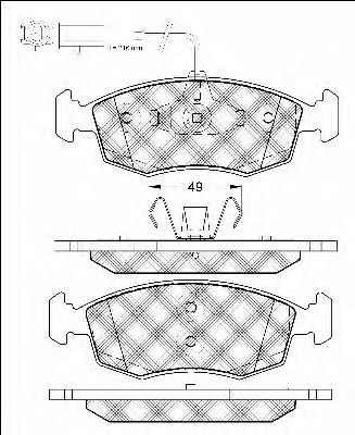 BSF 20028 Тормозные колодки для FIAT 500 (Фиат 500) BSF 20028 Тормозные колодки для FIAT 500 (Фиат 500)