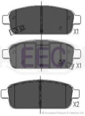 EEC BRP1773 Тормозные колодки для OPEL (Опель) EEC BRP1773 Тормозные колодки для OPEL (Опель)