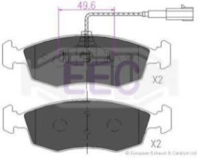 EEC BRP1845 Тормозные колодки для FIAT 500 (Фиат 500) EEC BRP1845 Тормозные колодки для FIAT 500 (Фиат 500)
