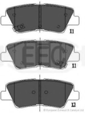 EEC BRP3001 Тормозные колодки для HYUNDAI GRANDEUR (Хендай Грандэур) EEC BRP3001 Тормозные колодки для HYUNDAI GRANDEUR (Хендай Грандэур)