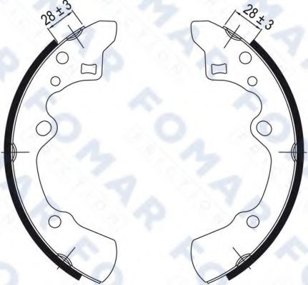 FOMAR Friction FO 0525 Тормозные колодоки для MAZDA (Мазда) FOMAR Friction FO 0525 Тормозные колодоки для MAZDA (Мазда)
