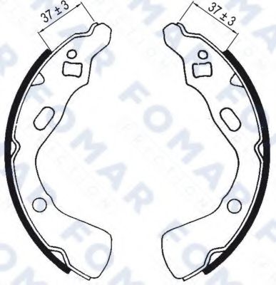 FOMAR Friction FO 0527 Тормозные колодоки для MAZDA (Мазда) FOMAR Friction FO 0527 Тормозные колодоки для MAZDA (Мазда)