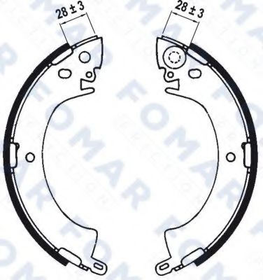 FOMAR Friction FO 0533 Тормозные колодоки для MITSUBISHI COLT/RODEO (Митсубиши/митсубиси Cолт/родэо) FOMAR Friction FO 0533 Тормозные колодоки для MITSUBISHI COLT/RODEO (Митсубиши/митсубиси Cолт/родэо)