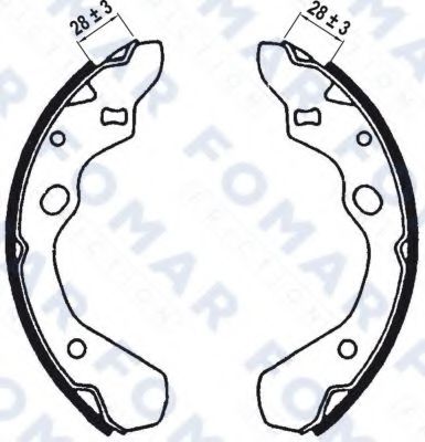 FOMAR Friction FO 0567 Тормозные колодоки для MAZDA (Мазда) FOMAR Friction FO 0567 Тормозные колодоки для MAZDA (Мазда)