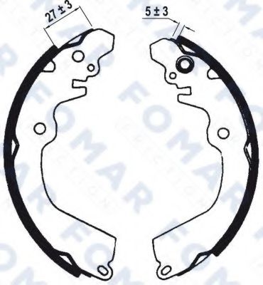 FOMAR Friction FO 0606 Тормозные колодоки для MITSUBISHI LIBERO V (Митсубиши/митсубиси Либэро v) FOMAR Friction FO 0606 Тормозные колодоки для MITSUBISHI LIBERO V (Митсубиши/митсубиси Либэро v)