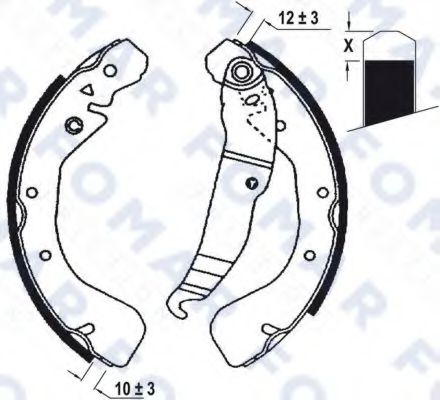 FOMAR Friction FO 0672 Тормозные колодоки для OPEL ASTRA A (Опель Астра а) FOMAR Friction FO 0672 Тормозные колодоки для OPEL ASTRA A (Опель Астра а)