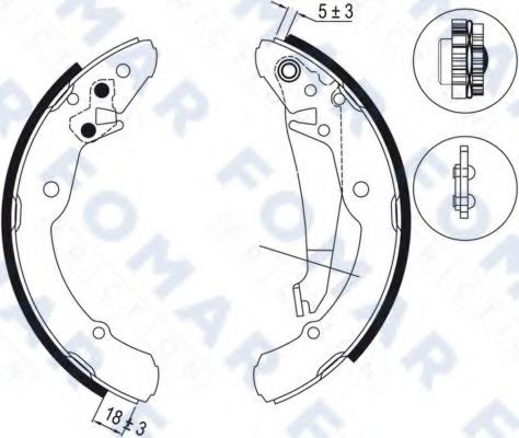 FOMAR Friction FO 0705 Тормозные колодоки для SKODA OCTAVIA (Шкода Октавия) FOMAR Friction FO 0705 Тормозные колодоки для SKODA OCTAVIA (Шкода Октавия)