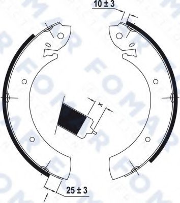 FOMAR Friction FO 9041 Тормозные колодоки для FORD GRANADA (Форд Гранада) FOMAR Friction FO 9041 Тормозные колодоки для FORD GRANADA (Форд Гранада)