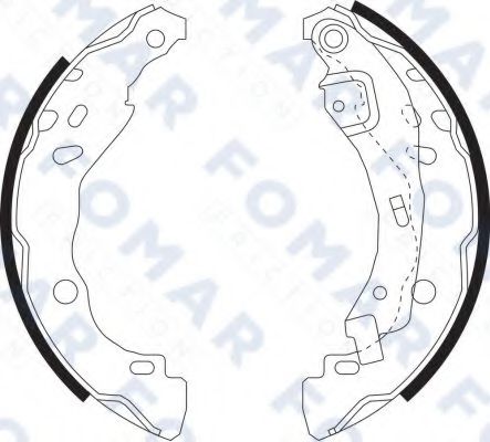 FOMAR Friction FO 9074 Тормозные колодоки для NISSAN VERSA NOTE (Ниссан Vэрса нотэ) FOMAR Friction FO 9074 Тормозные колодоки для NISSAN VERSA NOTE (Ниссан Vэрса нотэ)
