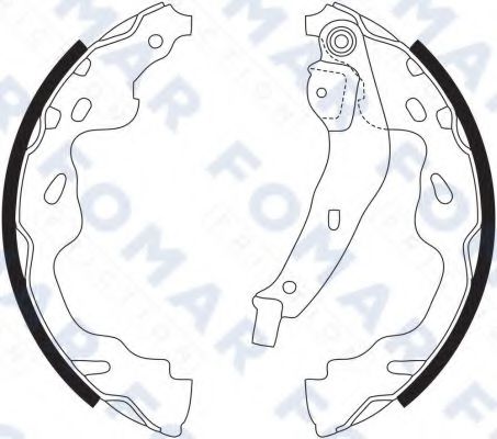 FOMAR Friction FO 9086 Тормозные колодоки для OPEL AGILA (Опель Агила) FOMAR Friction FO 9086 Тормозные колодоки для OPEL AGILA (Опель Агила)