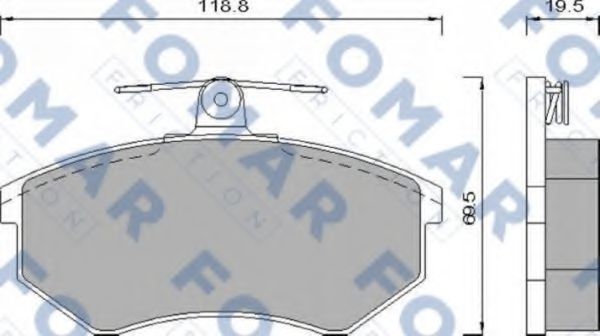 FOMAR Friction FO 432781 Тормозные колодки для AUDI 100 (Ауди 100) FOMAR Friction FO 432781 Тормозные колодки для AUDI 100 (Ауди 100)