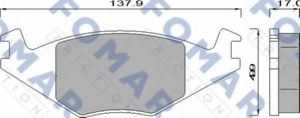 FOMAR Friction FO 436881 Тормозные колодки для VOLKSWAGEN JETTA (Фольксваген Жэтта) FOMAR Friction FO 436881 Тормозные колодки для VOLKSWAGEN JETTA (Фольксваген Жэтта)