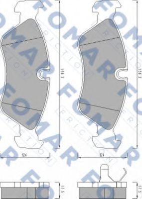 FOMAR Friction FO 443381 Тормозные колодки для DAEWOO (Дэу) FOMAR Friction FO 443381 Тормозные колодки для DAEWOO (Дэу)