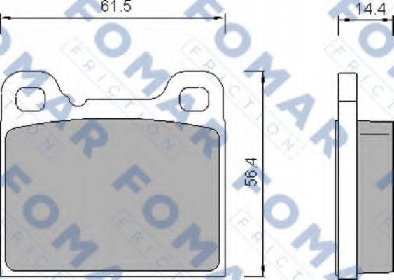 FOMAR Friction FO 458781 Тормозные колодки для AUDI 100 (Ауди 100) FOMAR Friction FO 458781 Тормозные колодки для AUDI 100 (Ауди 100)