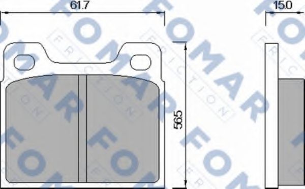 FOMAR Friction FO 460285 Тормозные колодки для AUDI 100 (Ауди 100) FOMAR Friction FO 460285 Тормозные колодки для AUDI 100 (Ауди 100)