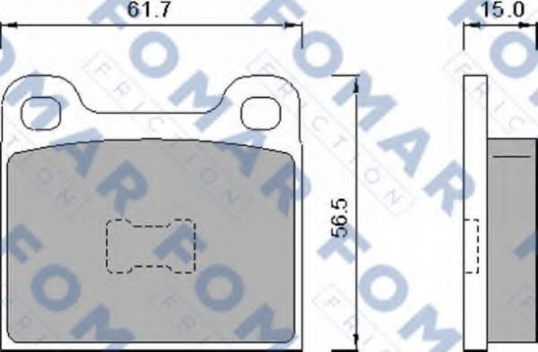FOMAR Friction FO 460888 Тормозные колодки для VOLKSWAGEN JETTA (Фольксваген Жэтта) FOMAR Friction FO 460888 Тормозные колодки для VOLKSWAGEN JETTA (Фольксваген Жэтта)