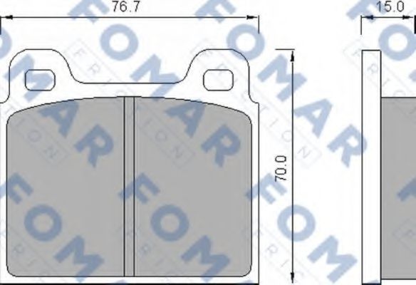FOMAR Friction FO 463281 Тормозные колодки для OPEL COMMODORE A (Опель Cоммодорэ а) FOMAR Friction FO 463281 Тормозные колодки для OPEL COMMODORE A (Опель Cоммодорэ а)