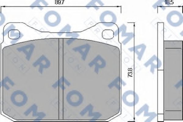 FOMAR Friction FO 467883 Тормозные колодки для VOLKSWAGEN (Фольксваген) FOMAR Friction FO 467883 Тормозные колодки для VOLKSWAGEN (Фольксваген)