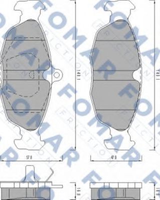 FOMAR Friction FO 470081 Тормозные колодки для DAEWOO (Дэу) FOMAR Friction FO 470081 Тормозные колодки для DAEWOO (Дэу)
