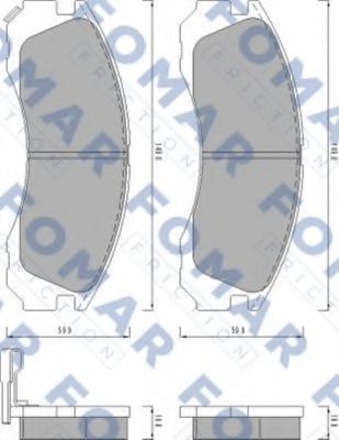 FOMAR Friction FO 478081 Тормозные колодки для MITSUBISHI PAJERO/SHOGUN (Митсубиши/митсубиси Пажэро/шогун) FOMAR Friction FO 478081 Тормозные колодки для MITSUBISHI PAJERO/SHOGUN (Митсубиши/митсубиси Пажэро/шогун)