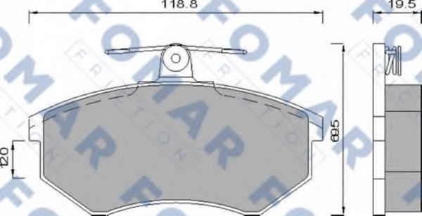 FOMAR Friction FO 488581 Тормозные колодки для VOLKSWAGEN (Фольксваген) FOMAR Friction FO 488581 Тормозные колодки для VOLKSWAGEN (Фольксваген)