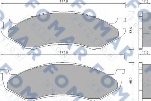 FOMAR Friction FO 664681 Тормозные колодки для JEEP CHEROKEE (Джип Чироки) FOMAR Friction FO 664681 Тормозные колодки для JEEP CHEROKEE (Джип Чироки)