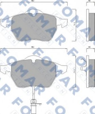 FOMAR Friction FO 668681 Тормозные колодки для VOLKSWAGEN (Фольксваген) FOMAR Friction FO 668681 Тормозные колодки для VOLKSWAGEN (Фольксваген)