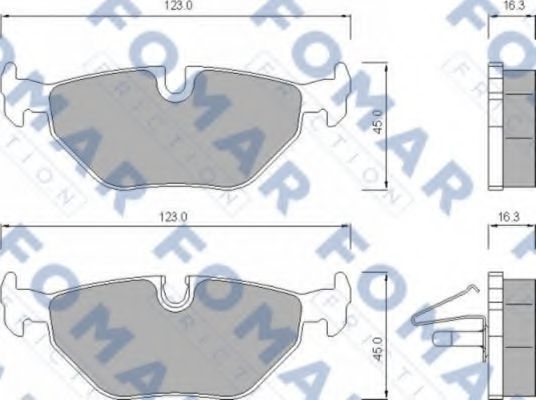 FOMAR Friction FO 672781 Тормозные колодки для BMW (Бмв) FOMAR Friction FO 672781 Тормозные колодки для BMW (Бмв)