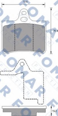 FOMAR Friction FO 687281 Тормозные колодки для CITROëN (Cитроëн) FOMAR Friction FO 687281 Тормозные колодки для CITROëN (Cитроëн)