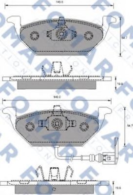 FOMAR Friction FO 687781 Тормозные колодки для VOLKSWAGEN (Фольксваген) FOMAR Friction FO 687781 Тормозные колодки для VOLKSWAGEN (Фольксваген)