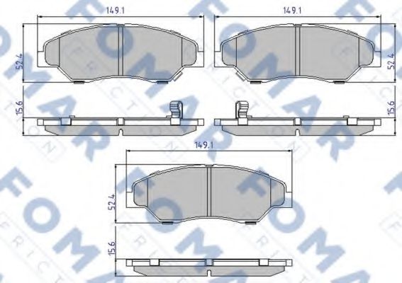 FOMAR Friction FO 893881 Тормозные колодки для KIA SPORTAGE (Киа Спортейдж) FOMAR Friction FO 893881 Тормозные колодки для KIA SPORTAGE (Киа Спортейдж)