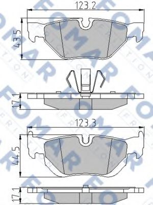 FOMAR Friction FO 927281 Тормозные колодки для BMW (Бмв) FOMAR Friction FO 927281 Тормозные колодки для BMW (Бмв)