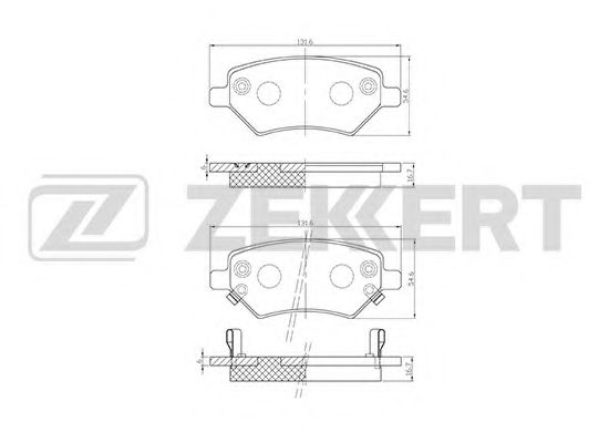 ZEKKERT BS-1001 Тормозные колодки для CHERY CHANCE (Чери Чанcэ) ZEKKERT BS-1001 Тормозные колодки для CHERY CHANCE (Чери Чанcэ)