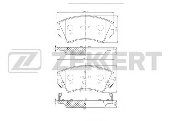ZEKKERT BS-1013 Тормозные колодки для OPEL (Опель) ZEKKERT BS-1013 Тормозные колодки для OPEL (Опель)