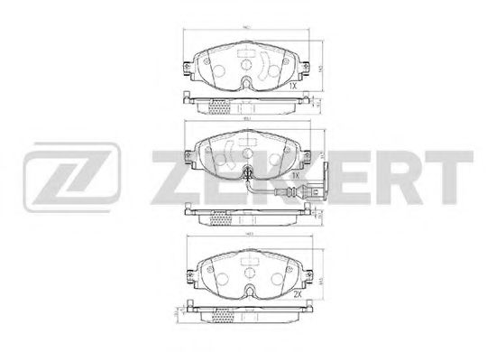 ZEKKERT BS-1047 Тормозные колодки для VOLKSWAGEN (Фольксваген) ZEKKERT BS-1047 Тормозные колодки для VOLKSWAGEN (Фольксваген)