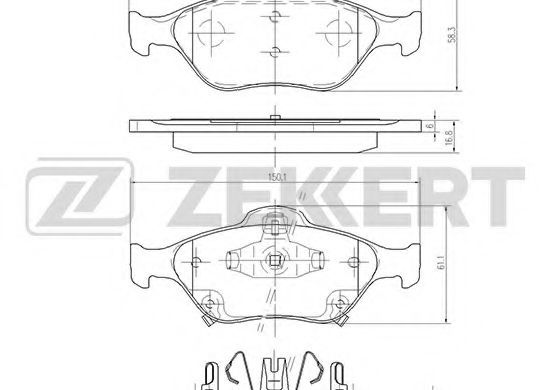 ZEKKERT BS-1120 Тормозные колодки для TOYOTA YARIS (Тойота/тоета Ярис) ZEKKERT BS-1120 Тормозные колодки для TOYOTA YARIS (Тойота/тоета Ярис)