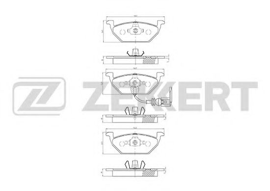 ZEKKERT BS-1138 Тормозные колодки для VOLKSWAGEN BORA / JETTA V (1K5), GOLF V Variant (1K5), JETTA V (1K5), VENTO V (1K5) 1.4 TSI ZEKKERT BS-1138 Тормозные колодки для VOLKSWAGEN BORA / JETTA V (1K5), GOLF V Variant (1K5), JETTA V (1K5), VENTO V (1K5) 1.4 TSI
