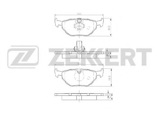 ZEKKERT BS-1155 Тормозные колодки для BMW (Бмв) ZEKKERT BS-1155 Тормозные колодки для BMW (Бмв)