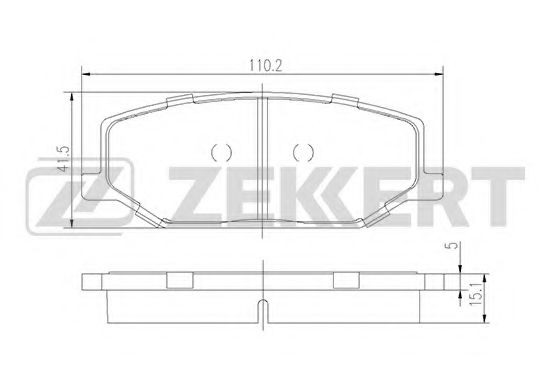 ZEKKERT BS-1231 Тормозные колодки для SUZUKI JIMNY SIERRA (Сузуки Жимнъ сиэрра) ZEKKERT BS-1231 Тормозные колодки для SUZUKI JIMNY SIERRA (Сузуки Жимнъ сиэрра)