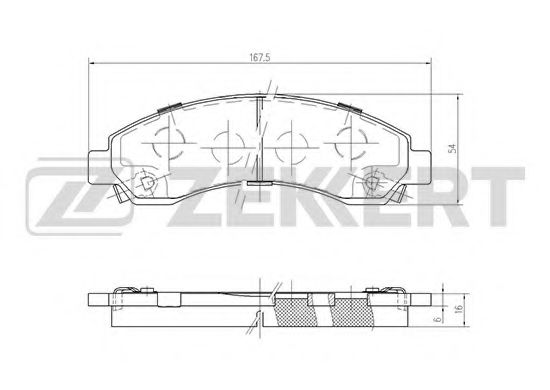 ZEKKERT BS-1244 Тормозные колодки для GREAT WALL HAVAL 5 (Грейтвол Хаvал 5) ZEKKERT BS-1244 Тормозные колодки для GREAT WALL HAVAL 5 (Грейтвол Хаvал 5)