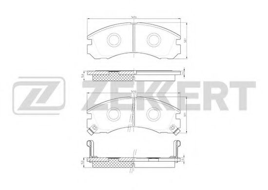 ZEKKERT BS-1448 Тормозные колодки для MITSUBISHI PAJERO/SHOGUN (Митсубиши/митсубиси Пажэро/шогун) ZEKKERT BS-1448 Тормозные колодки для MITSUBISHI PAJERO/SHOGUN (Митсубиши/митсубиси Пажэро/шогун)