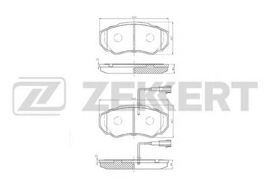 ZEKKERT BS-1460 Тормозные колодки для FIAT (Фиат) ZEKKERT BS-1460 Тормозные колодки для FIAT (Фиат)