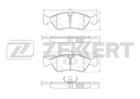 ZEKKERT BS-1488 Тормозные колодки для DAEWOO (Дэу) ZEKKERT BS-1488 Тормозные колодки для DAEWOO (Дэу)