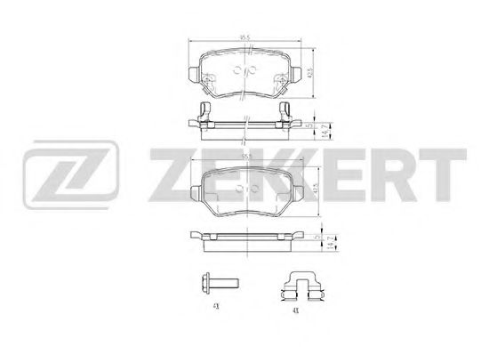 ZEKKERT BS-1761 Тормозные колодки для OPEL (Опель) ZEKKERT BS-1761 Тормозные колодки для OPEL (Опель)