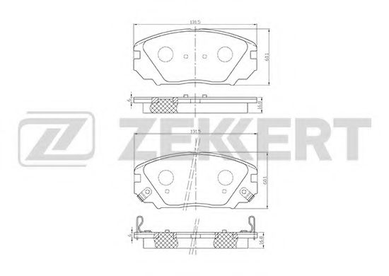 ZEKKERT BS-1780 Тормозные колодки для HYUNDAI GRANDEUR (Хендай Грандэур) ZEKKERT BS-1780 Тормозные колодки для HYUNDAI GRANDEUR (Хендай Грандэур)