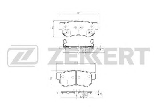 ZEKKERT BS-1803 Тормозные колодки для HYUNDAI EMBERA V (Хендай Эмбэра v) ZEKKERT BS-1803 Тормозные колодки для HYUNDAI EMBERA V (Хендай Эмбэра v)