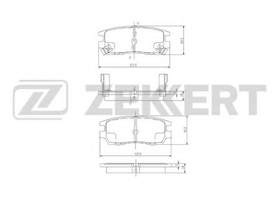 ZEKKERT BS-2219 Тормозные колодки для MITSUBISHI PAJERO/SHOGUN (Митсубиши/митсубиси Пажэро/шогун) ZEKKERT BS-2219 Тормозные колодки для MITSUBISHI PAJERO/SHOGUN (Митсубиши/митсубиси Пажэро/шогун)